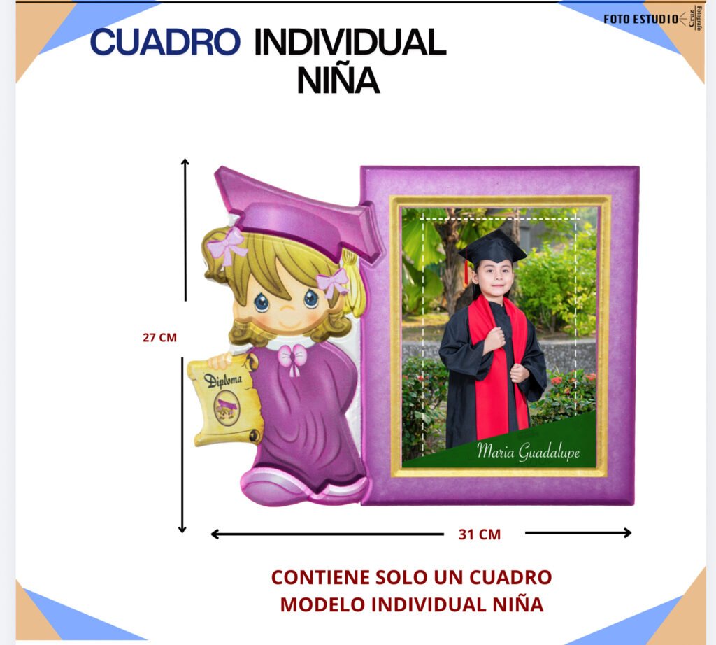 CUADRO INDIVIDUAL NIÑA $550